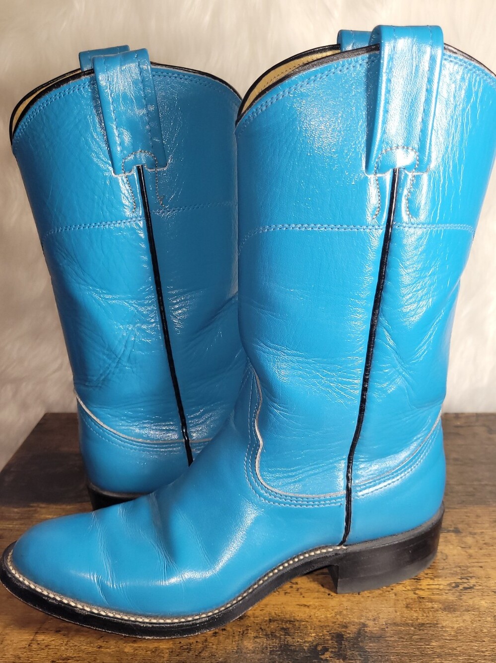 Vintage Teal Nocona Western Boots Rare Find ♥️